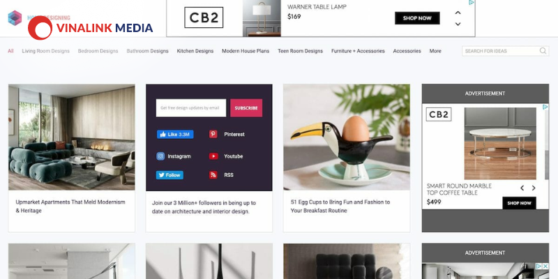Mẫu Website Thiết Kế Nội Thất 